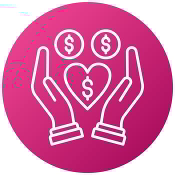 Philanthropy Icon Style vector