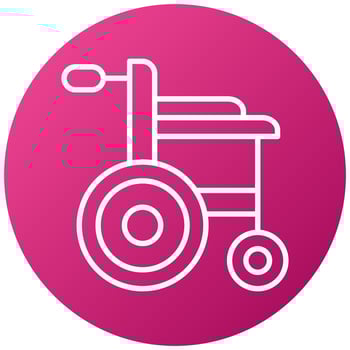 Wheelchair Icon Style vector
