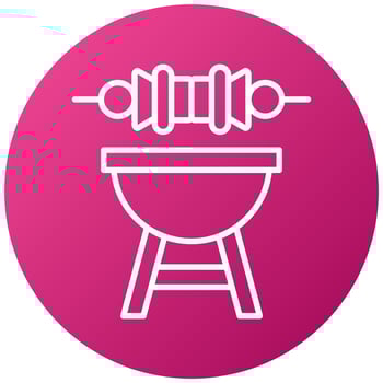 Barbecue Icon Style vector