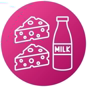Dairy Icon Style vector