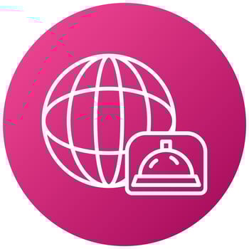 Global Cuisine Icon Style vector