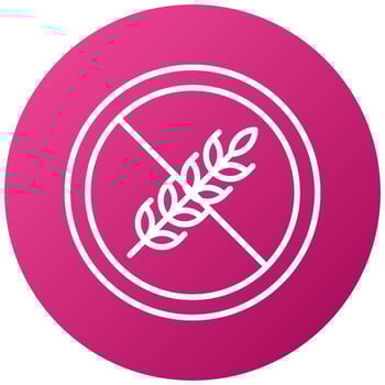 Gluten Free Icon Style vector