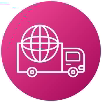 International Shipping Icon Style vector
