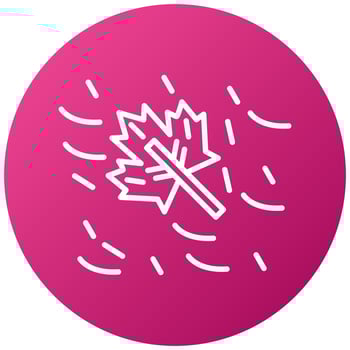 Leaves Falling Icon Style vector