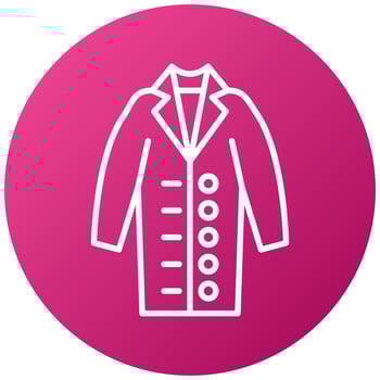 Long Coat Icon Style vector