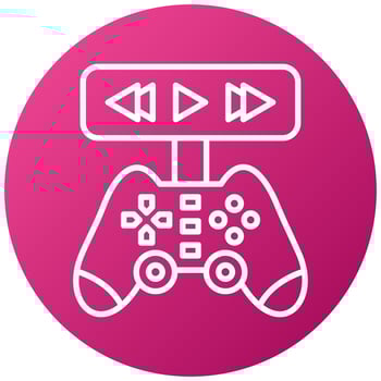 Game Video Icon Style vector