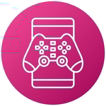 Mobile Gaming Icon Style vector