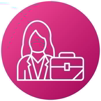 Businesswoman Icon Style vector