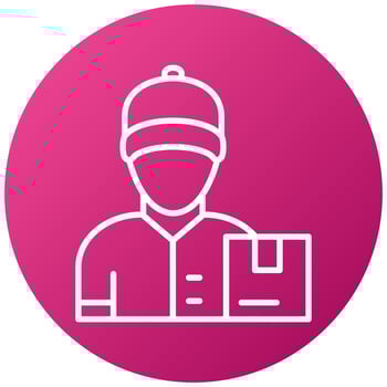 Courier Delivery Icon Style vector