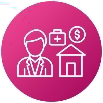 Employee Benefits Icon Style vector