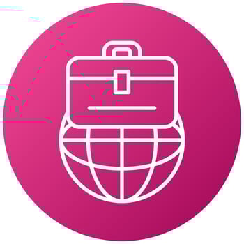 Global Business Icon Style vector