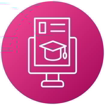 Computer Science Degree Icon Style vector