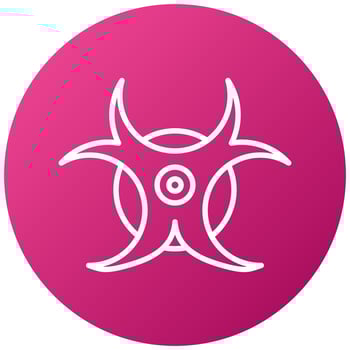 Bio Hazard Icon Style vector