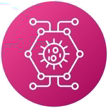 Biological Network Icon Style vector