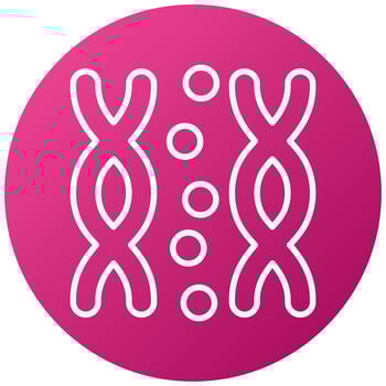 Chromosome Icon Style vector