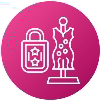 Fashion Merchandising Icon Style vector