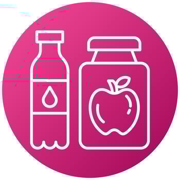 Functional Food Beverages Icon Style vector