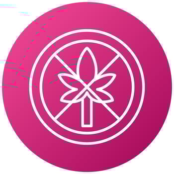 No Thc Icon Style vector