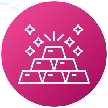 Gold Icon Style vector