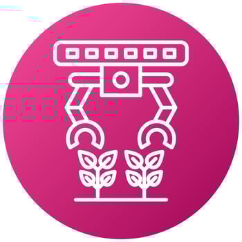 Agricultural Robot Icon Style vector