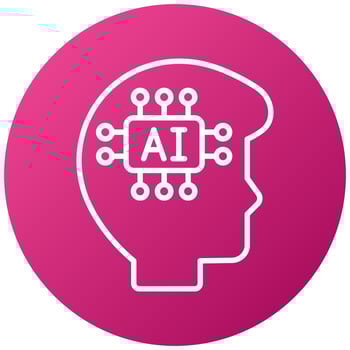 Artificial Intelligence Icon Style vector