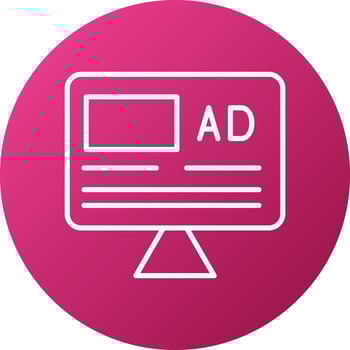 Advertisement Icon Style vector