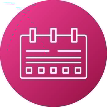 Content Calendar Icon Style vector