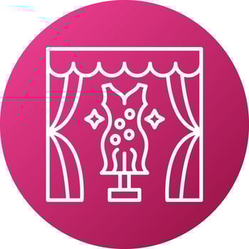 Fashion Show Icon Style vector