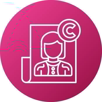 Copyright Icon Style vector