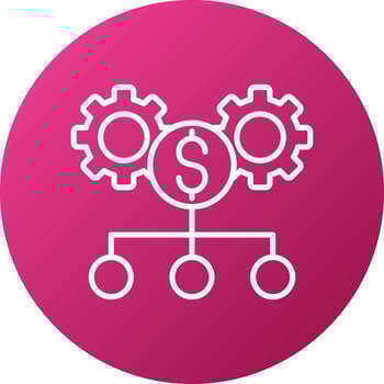 Asset Allocation Icon Style vector
