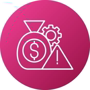 Risk Management Icon Style vector