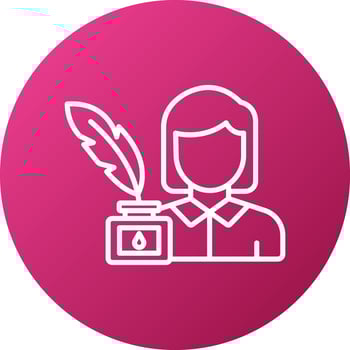 Copywriter Icon Style vector
