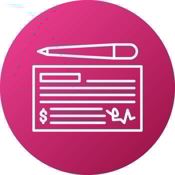 Cheque Icon Style vector