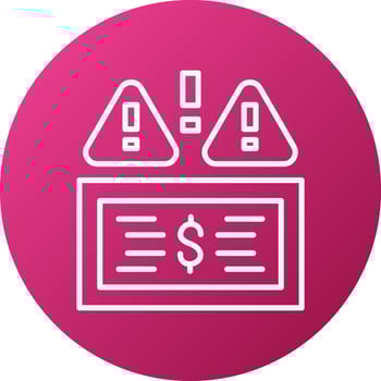 Rate Alerts Icon Style vector