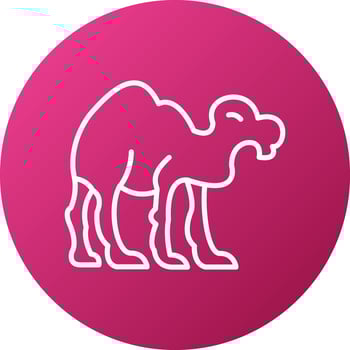 Camel Icon Style vector