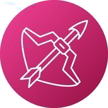 Bow Arrow Icon Style vector
