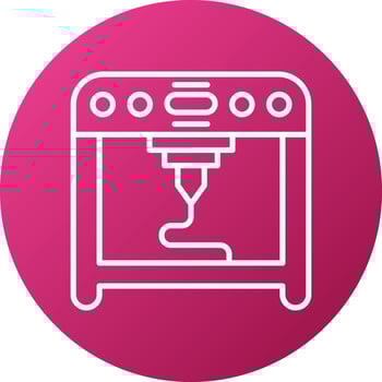 3D Printing Icon Style vector