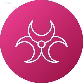 Biohazard Icon Style vector