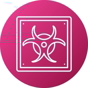 Biohazard Icon Style vector