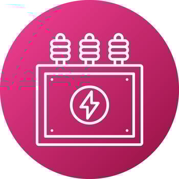 Power Transformer Icon Style vector