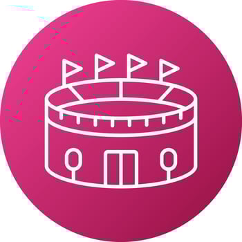 Stadium Icon Style vector