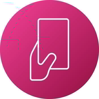 Yellow Card Icon Style vector