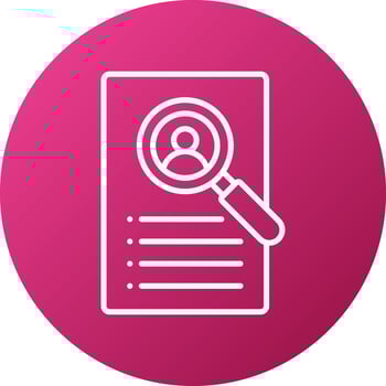 Customer Discovery Icon Style vector