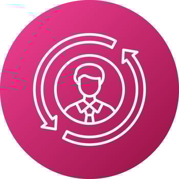 Customer Retention Icon Style vector