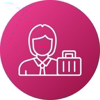 Female Passenger Icon Style vector