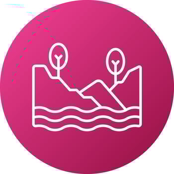 Lake Icon Style vector