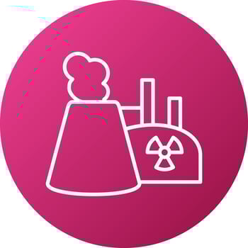 Nuclear Energy Icon Style vector