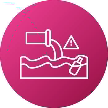 Water Pollution Icon Style vector