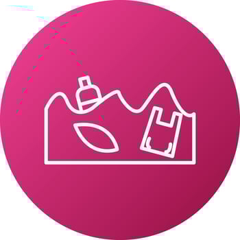 Ocean Waste Icon Style vector
