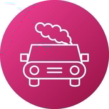 Car Pollution Icon Style vector